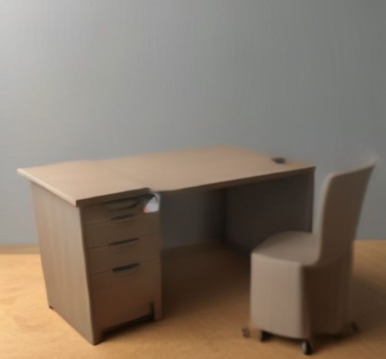 مكتب مكتبي مع كرسي دوار - Quality used item at Tabuk Haraj Furniture showroom