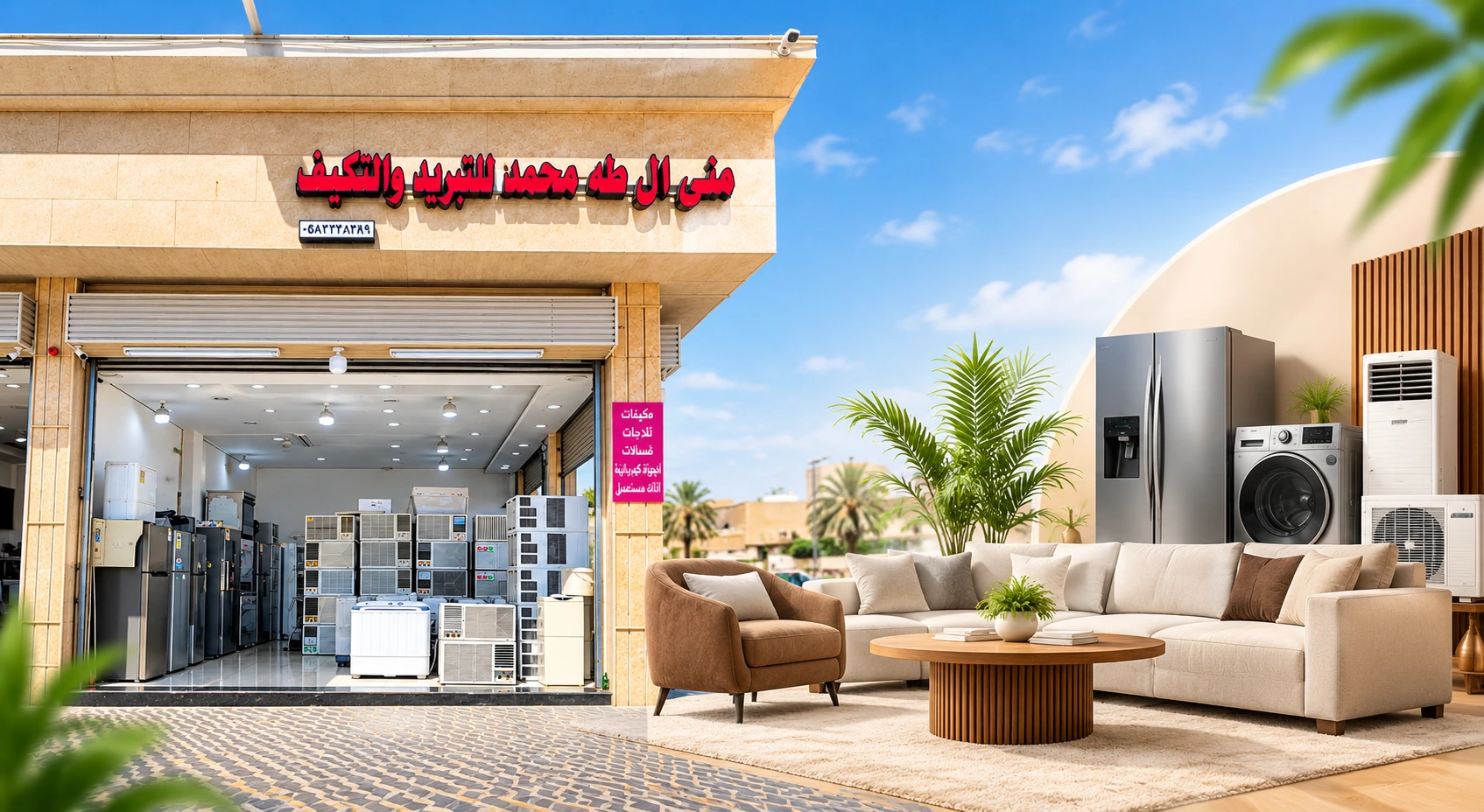 Tabuk Haraj Furniture - modern furniture and appliances showroom banner